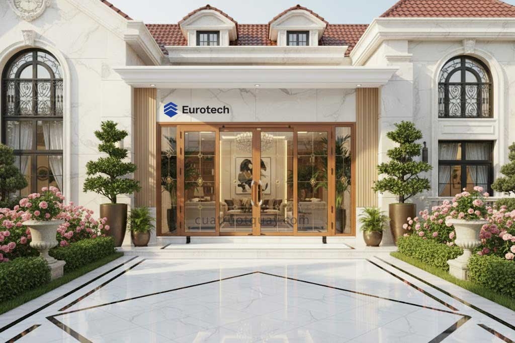 Xây Nha Tron Goi Cua Truot Quay Eurotech