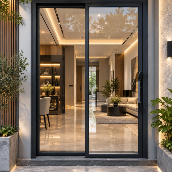 Cửa Slim trượt quay Eurotech | Hệ ngoại thất- nẹp rời 8.0 – 2 Cánh